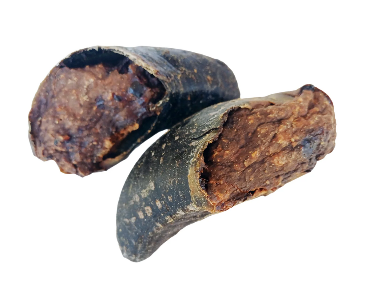Cow hoof filled with Dehydrated Kangaroo mince individual