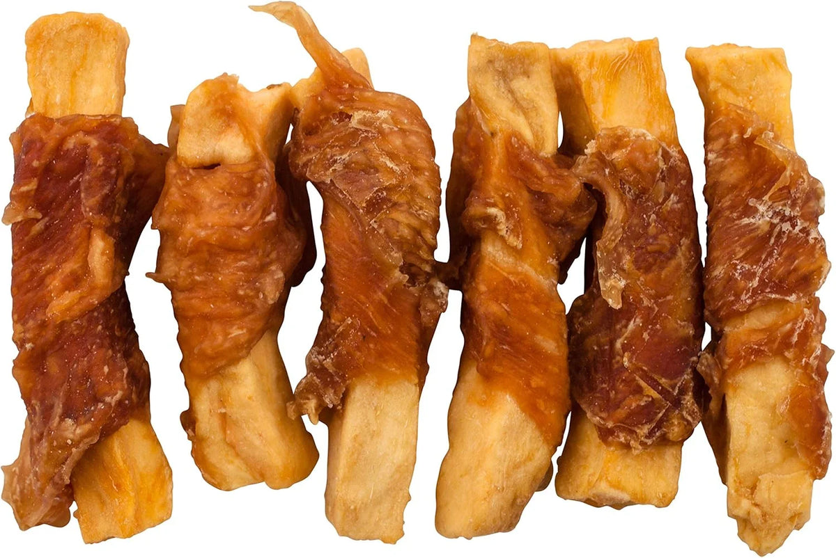 Sweet Potato Batons wrapped in Chicken Breast 100 gram bag
